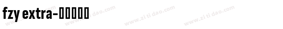 fzy extra字体转换